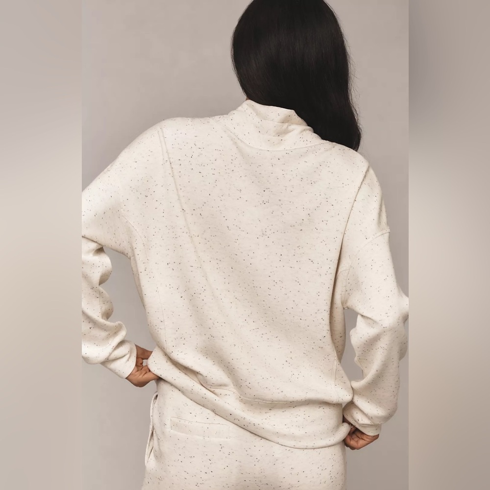 NWT Size L - Varley Double soft Oakdale Sweatshirt Ivory (NWT $180) - Picture 3 of 16